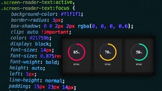 Circular Progress Bar Using CSS Conic-gradient