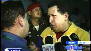 LA NOCHE: Los nervios del presidente Chávez ante las preguntas de NTN24