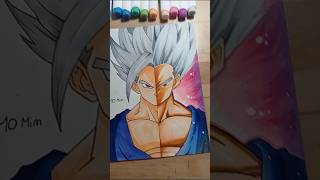 Drawing ✨ Gohan Beast ✨ in 10 min vs 7 hour (part-2) 🤯 #art #drawing  #markers #challenge #gohan