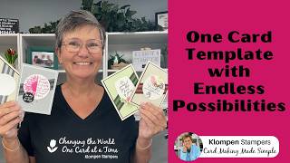 1 Template, 3 Handmade Cards | Easy Card Making Ideas
