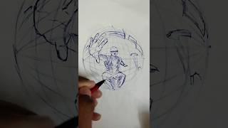 How To Draw Fisheye Perspective  #shorts  #art #sketch