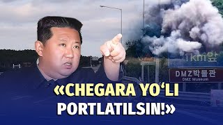 Kim Janub chegarasidagi yo‘llarni portlatishga buyruq berdi