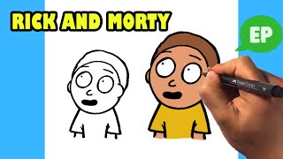 How to Draw Rick and Morty - Morty - Easy Drawing Lesson