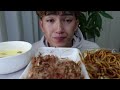 asmr takoyaki and source yakisoba 【english subtitles】 【咀嚼音 mukbang eating sounds】 【日本語字幕】