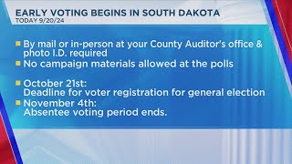 Early Voting Begins in South Dakota