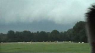 Shelfcloud stormchase Nederland 12-08-2004 Zwolle.