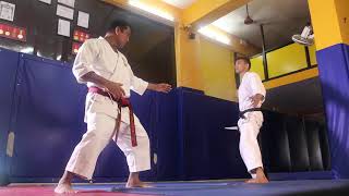 Hanshi Ainul shaikh Grand master of IndoRyu karate do Federation. Tel. 9324630885