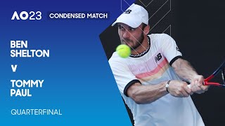 Ben Shelton v Tommy Paul Condensed Match | Australian Open 2023 Quarterfinal