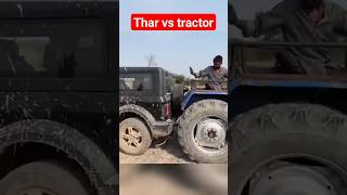 Thar vs tractor tug of war_😈#youtube#subscribe#viral