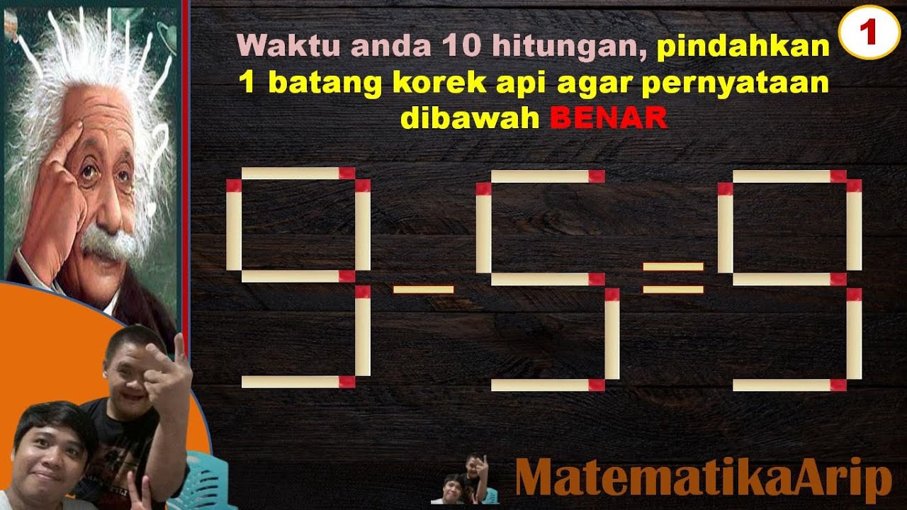 Level 2 Tes IQ - Teka Teki Matematika Korek Api, Pindahkan Satu Batang ...