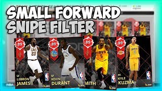 NBA2K18 MYTEAM SNIPE FILTERS - SF FILTER, LEBRON, KD, JR. MAKE EASY MT
