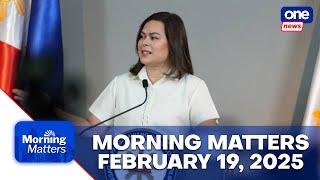 Senate urged to start VP Sara’s impeachment trial | Morning Matters Supercut