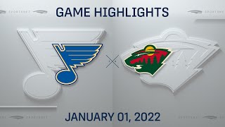 NHL Highlights | Blues vs. Wild - Jan 1, 2022