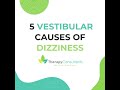 Today, we'll look at 5 vestibular causes of dizziness.