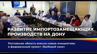 Импортозамещающие производства и новые инициативы Ростовской области