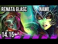 RENATA GLASC & Kalista vs NAMI & Jinx (SUP) | 2/1/18 | EUNE Master | 14.15