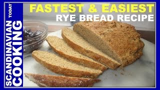 How To Make Homemade Rye Bread Recipe From Scratch With Baking Powder 🍞