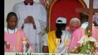 Procession of the gifts:  Benedict XVI in Luanda