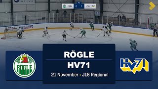 HIGHLIGHTS | Rögle - HV71 | J18 Regional