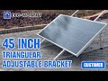 How to  Assemble Eco-worthy 45 inch triangular adjustable bracket