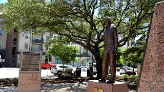 Dedication for World War II Memorial in Downtown Arlington