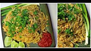 Linguine PAD THAI inspired dish ! Cooking with Sons.  Detailed  Kenton & Habiba