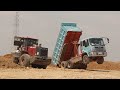 Wow !! Incredible Dump Truck Heavy unloading accident overturned // incredible machinery video