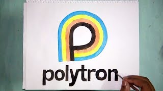 How to draw the Polytron logo ~ learn colors