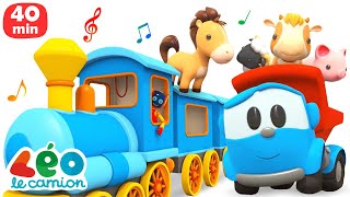 40 MIN de comptines pour bébé avec Léo le camion 🎵 Dessins animés en français