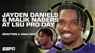 LSU Pro Day Takeaways 🐯 Jayden Daniels & Malik Nabers IMPRESS 🔥 | NFL Live