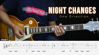 Night Changes - One Directions - Instrumental Guitar Cover + TAB