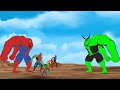 Evolution of Color BLUE HULK vs Team Spider-Man | SUPER HEROES MOVIE ANIMATION [HD]