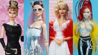Barbie Doll Makeover ~ 30 DIY Miniature Ideas for Barbie ~ Marilyn Monroe, Bebe Rexha, Ariana Grande