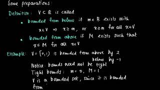 M 03 04 (I): monotonic convergence theorem sequences