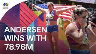 Brooke Anderson wins hammer throw title for USA 🇺🇸  | World Athletics Championships Oregon 22