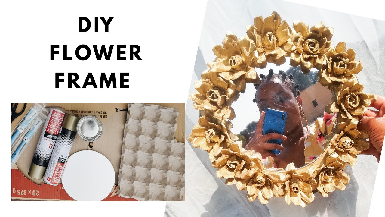 Diy Flower Frame Sa Youtuber Youtube