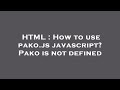 HTML : How to use pako.js javascript? Pako is not defined