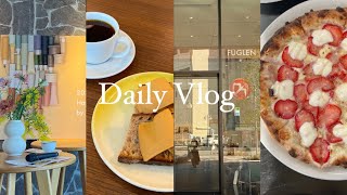 【DailyVlog】福岡旅行｜ 1泊2日の広島案内｜Hilton Hotelでステイケーション｜今の時期しか食べれない苺ピザ