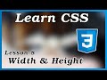 Width and Height - CSS Tutorial (Part 8)