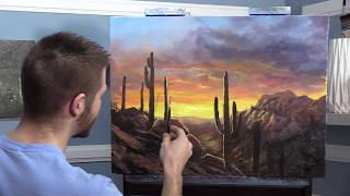 Rocky Desert Sunset | Paint with Kevin ®