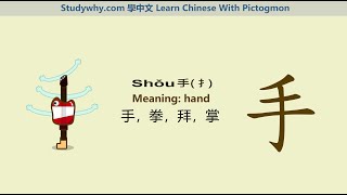 Studywhy Learn Chinese 學中文 --- Hand 手