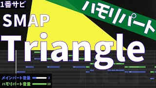 [ハモリパート] Triangle SMAP 音程バー サビ スマップ トライアングル #戦争反対