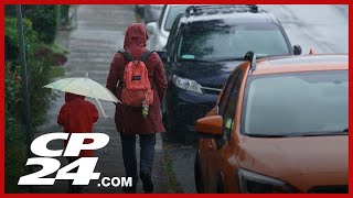 Toronto under rainfall warning, could see up to 50 mm of rain between Tuesday afternoon