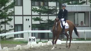 2017年北日本学生馬術大会 総合馬術競技 馬場馬術競技 5番 4年目×柏捷号