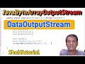 👍👍Java ByteArrayOutputStream Java ByteArrayInputStream Class | Java DataOutputStream with example