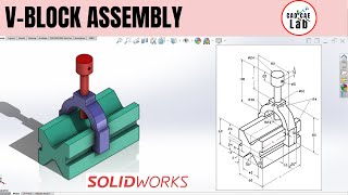 SOLIDWORKS | Modeling and Assembly V-Block | Beginners