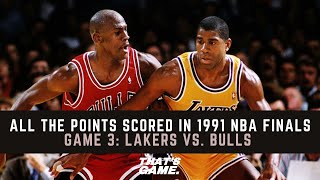 1991 NBA Finals | Game 3 | Los Angeles Lakers vs. Chicago Bulls | All The Points