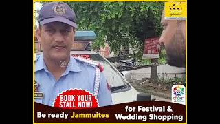 Traffic Police sets up naka at Vivekanand Chowk in Jammu, fines violators