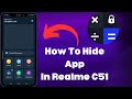 How To Hide apps in Realme C51