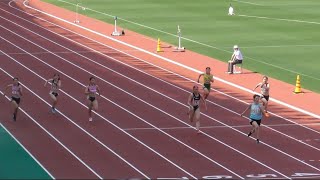 【島田 沙絵選手】20230520長崎県選手権 女子100m準決勝4組